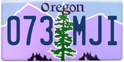 OR license plate 073MJI