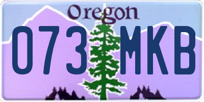 OR license plate 073MKB