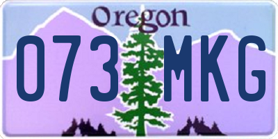 OR license plate 073MKG