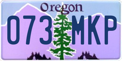 OR license plate 073MKP