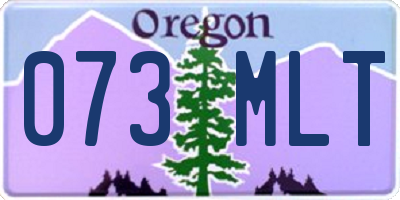 OR license plate 073MLT
