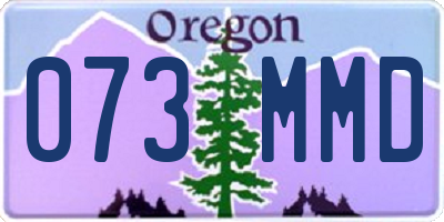 OR license plate 073MMD