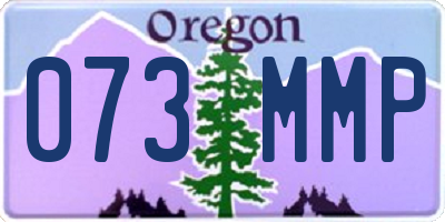 OR license plate 073MMP