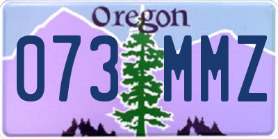 OR license plate 073MMZ