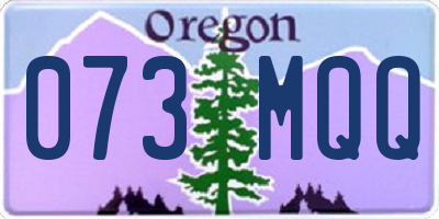 OR license plate 073MQQ