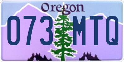 OR license plate 073MTQ
