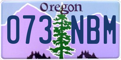 OR license plate 073NBM
