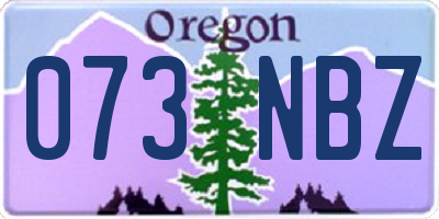 OR license plate 073NBZ