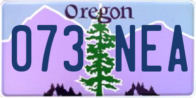 OR license plate 073NEA