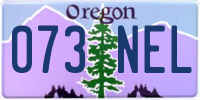 OR license plate 073NEL