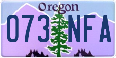 OR license plate 073NFA