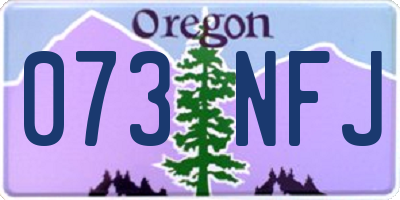 OR license plate 073NFJ