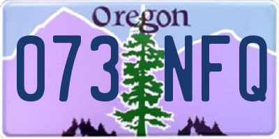 OR license plate 073NFQ