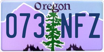 OR license plate 073NFZ