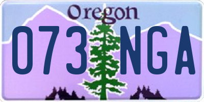 OR license plate 073NGA