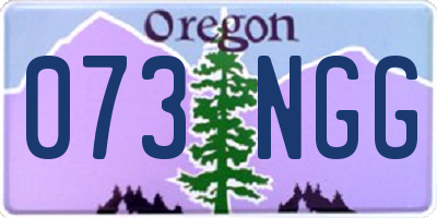 OR license plate 073NGG