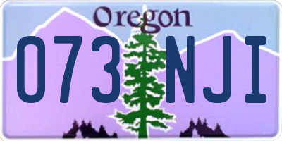 OR license plate 073NJI