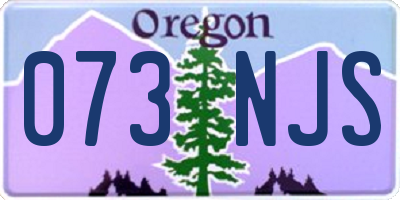 OR license plate 073NJS