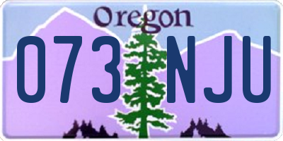 OR license plate 073NJU