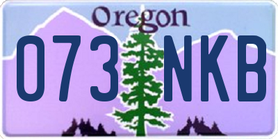 OR license plate 073NKB