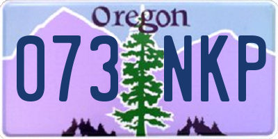 OR license plate 073NKP