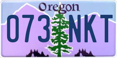 OR license plate 073NKT