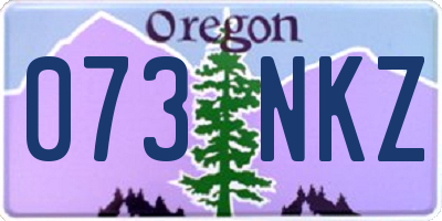 OR license plate 073NKZ