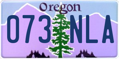 OR license plate 073NLA