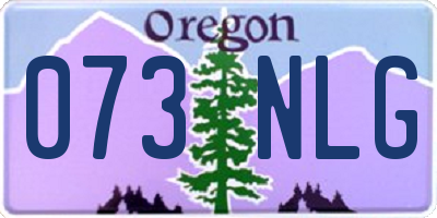 OR license plate 073NLG