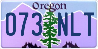 OR license plate 073NLT