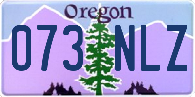OR license plate 073NLZ