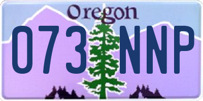 OR license plate 073NNP