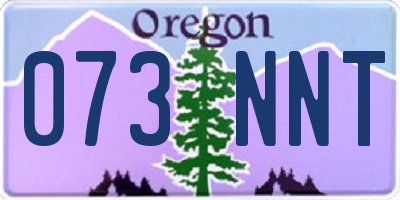 OR license plate 073NNT