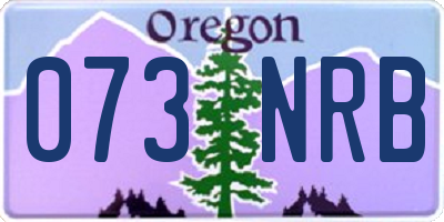 OR license plate 073NRB