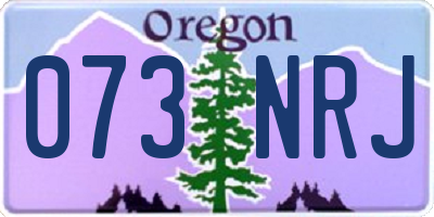 OR license plate 073NRJ