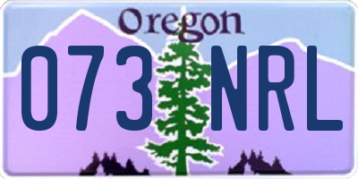 OR license plate 073NRL