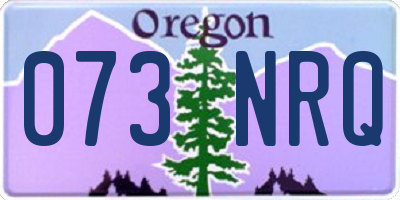 OR license plate 073NRQ