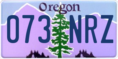 OR license plate 073NRZ