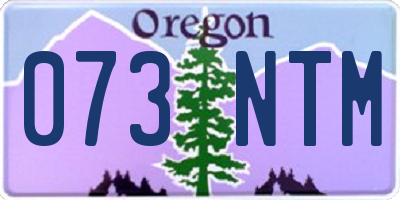 OR license plate 073NTM