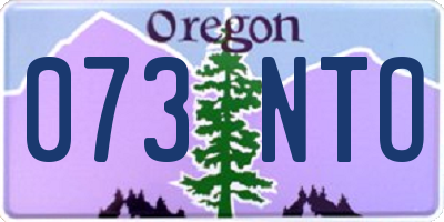 OR license plate 073NTO