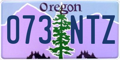 OR license plate 073NTZ