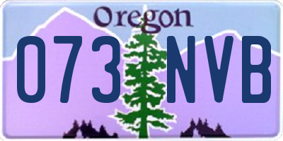 OR license plate 073NVB