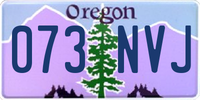 OR license plate 073NVJ