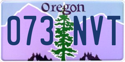 OR license plate 073NVT