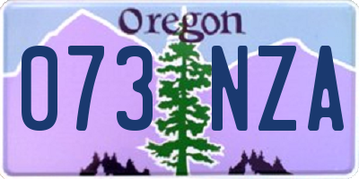 OR license plate 073NZA