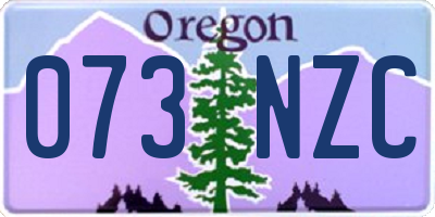 OR license plate 073NZC