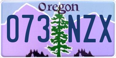 OR license plate 073NZX