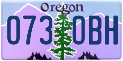 OR license plate 073OBH