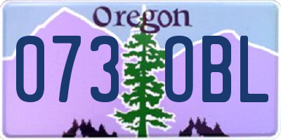 OR license plate 073OBL