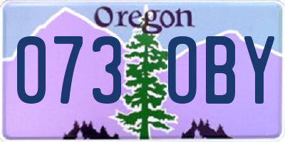 OR license plate 073OBY